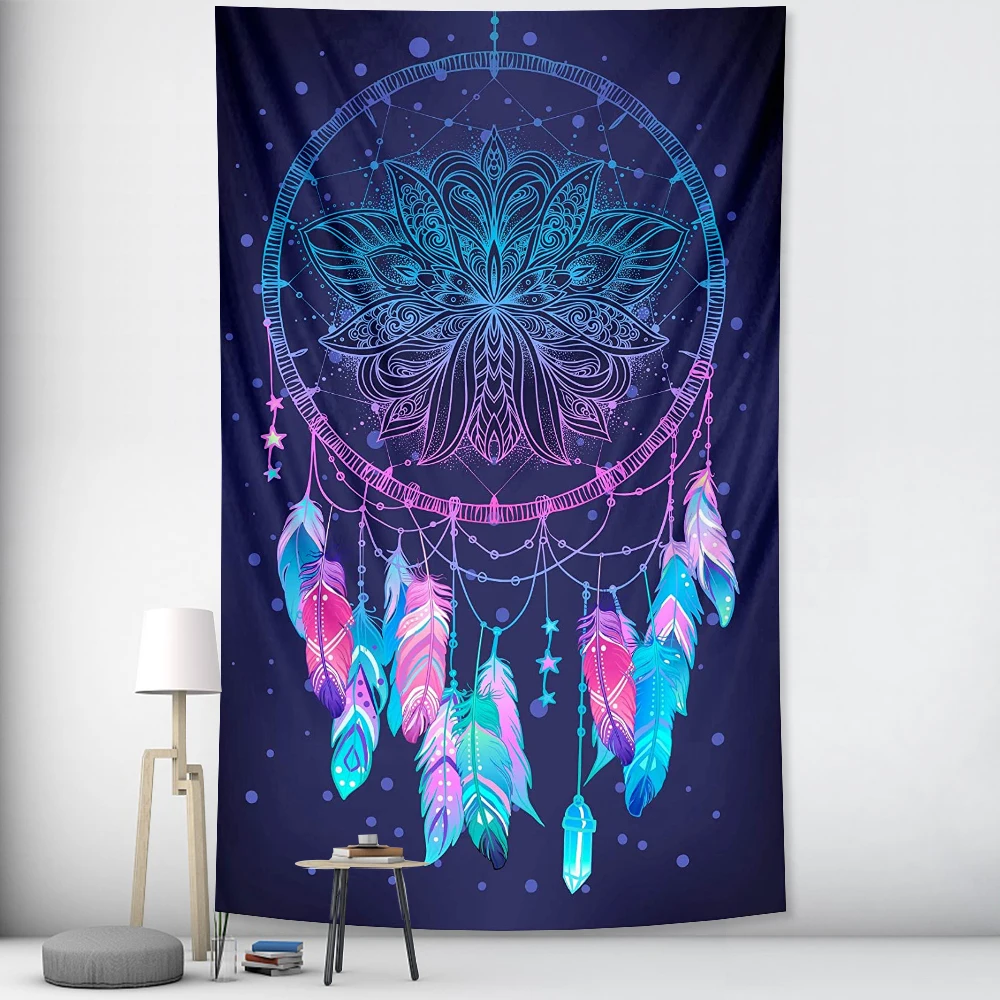 Psychedelic scene home decoration Mandala tapestry wall hanging wizardry tapestry Hippie Bohemian decorative sheet