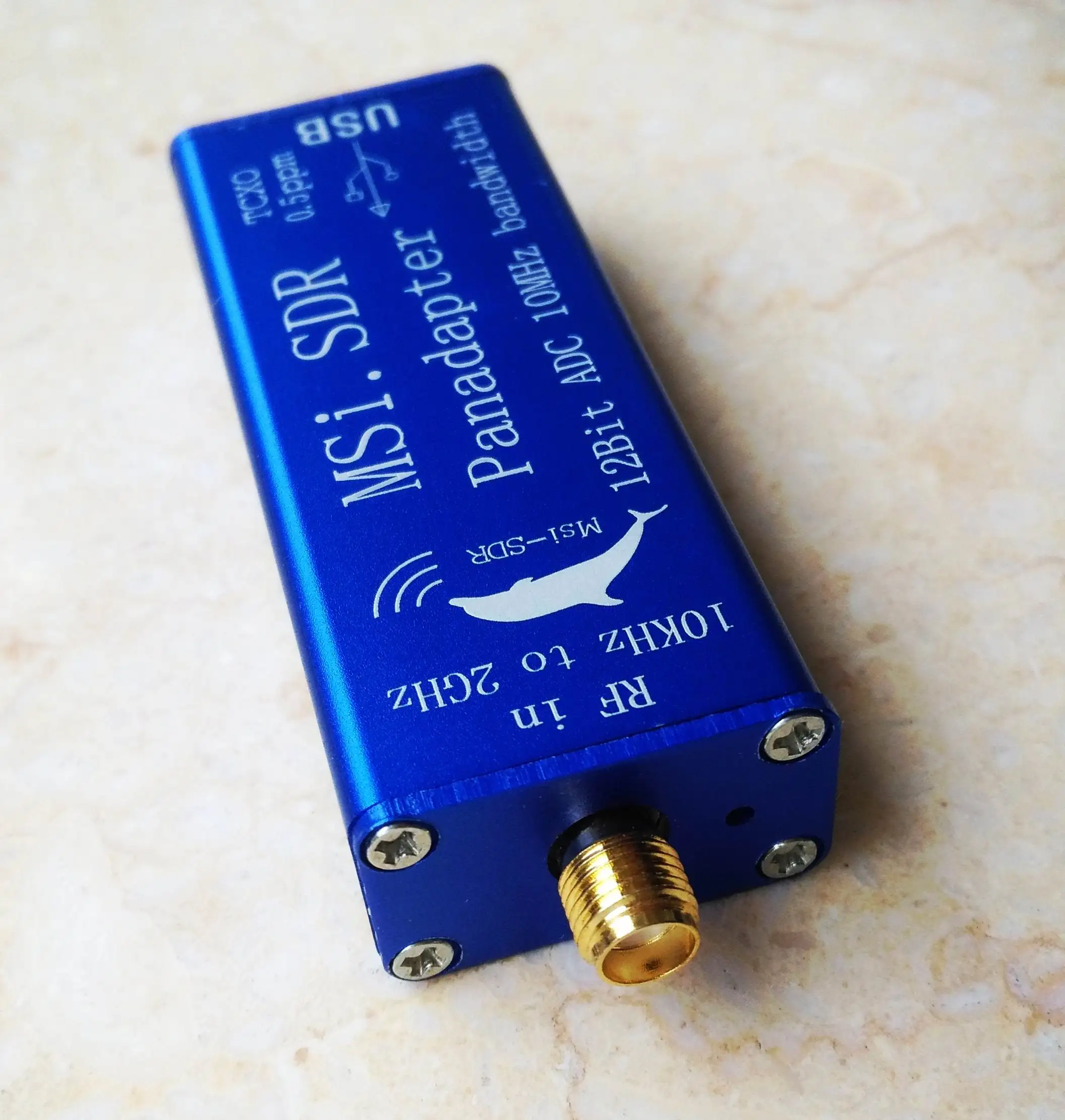 MSI.SDR-receptor SDR, adaptador de pantalla de 10kHz a 2GHz, Compatible con RSP1 TCXO 0.5ppm