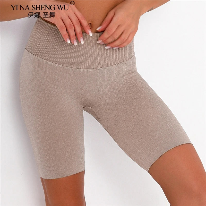 

Sports Shorts Woman Tights Women Yoga Shorts For Fitness Cycling Women Workout Gym Leggings Stripe Shorts Quick Dry Sportswear