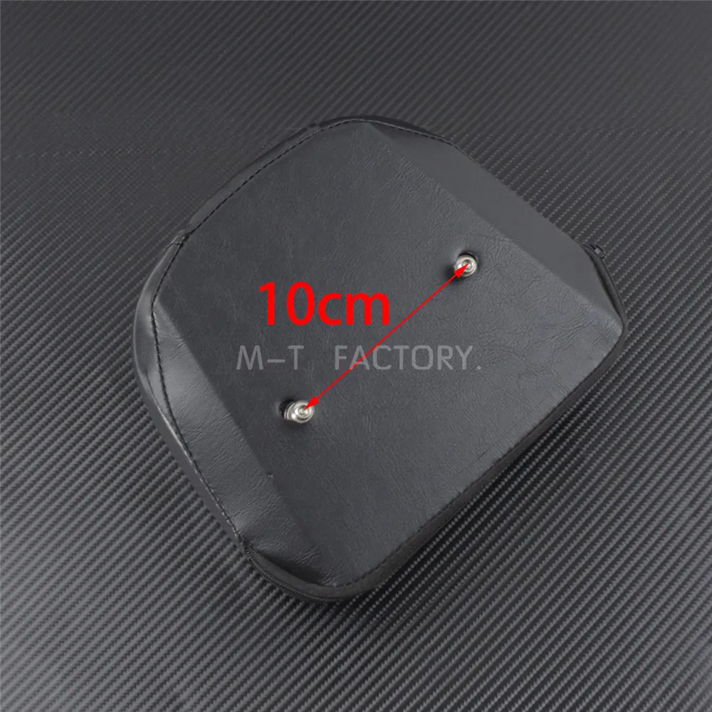 Motorcycle Sissy Bar Backrest Cushion Pad Seat Cover Black For Harley Sportster XL 883 1200 48 Iron Forty Eight  SuperLow