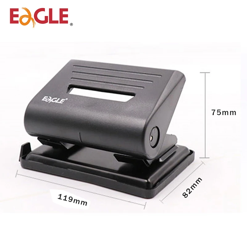 EAGLE 837 Two-hole Punch Round Hole Puncher Loose-leaf Paper A4/A5/A6 Document Binding Punching Machine Tool Circle Hole Punch