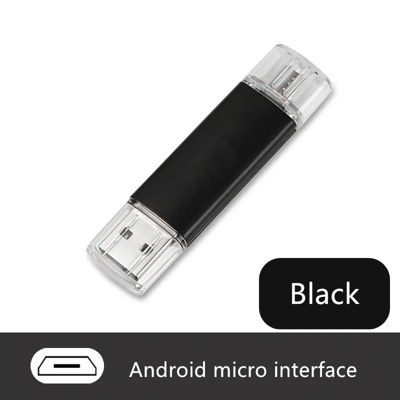 Unidad Flash usb otg 2 en 1 para teléfono, memoria Usb para Android, microinterfaz, 16GB, 32GB, 64GB