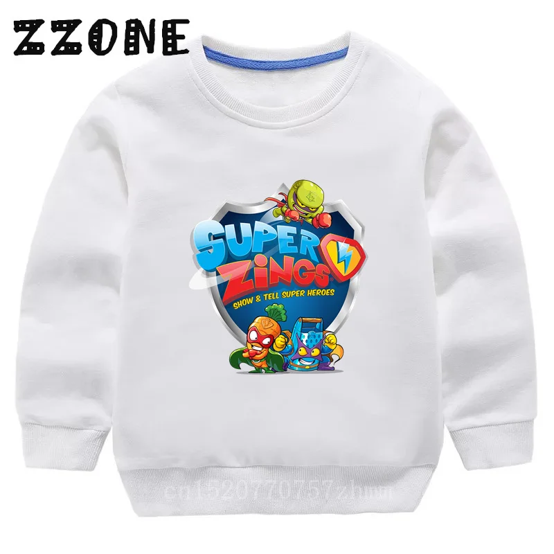 

Los Super Zings Series 4 Piano Funny Kids Sweatshirts Children's Cartoon Hoodies Baby Pullover Tops Girls Boys Clothes,KYT5358