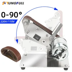 Belt Grinder Sanders Wood Belt Sander DIY Mini Polishing Grinding Machine Electric Sander For Wood Home Diy Electrical Polisher