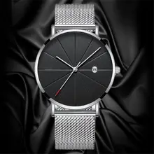 Men's Stainless Steel Mesh Watch #3