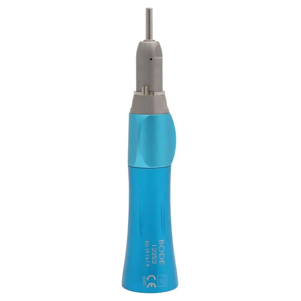

Dental Low Speed Handpiece Air Turbine Straight Nose Dental Handpiece 1:1 Ratio Blue Bode