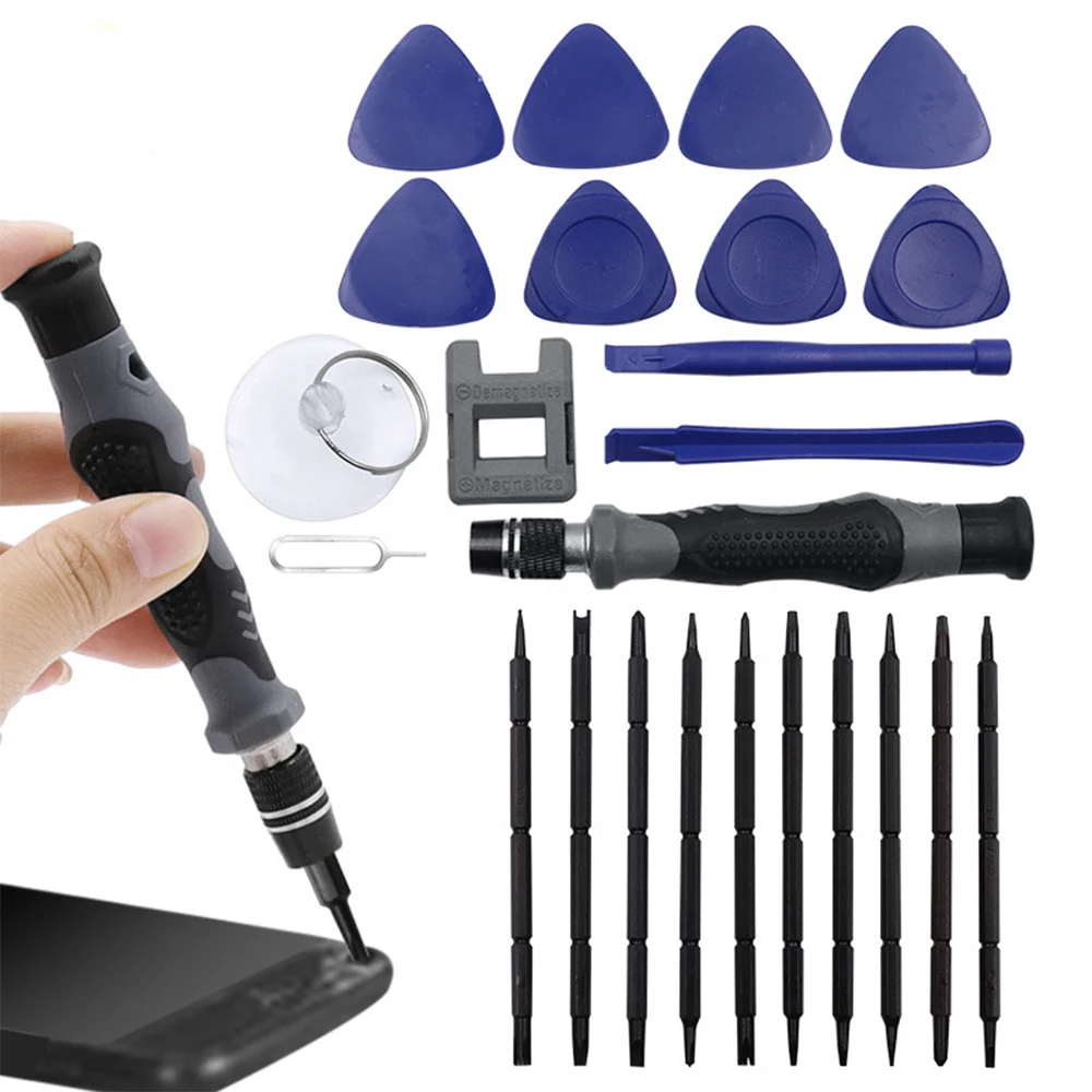24 In 1 Telefoon Reparatieuitrustingen Spudger Pry Demonteren Opening Tool Schroevendraaier Set Voor Iphone Tablet Pc Repair Tools