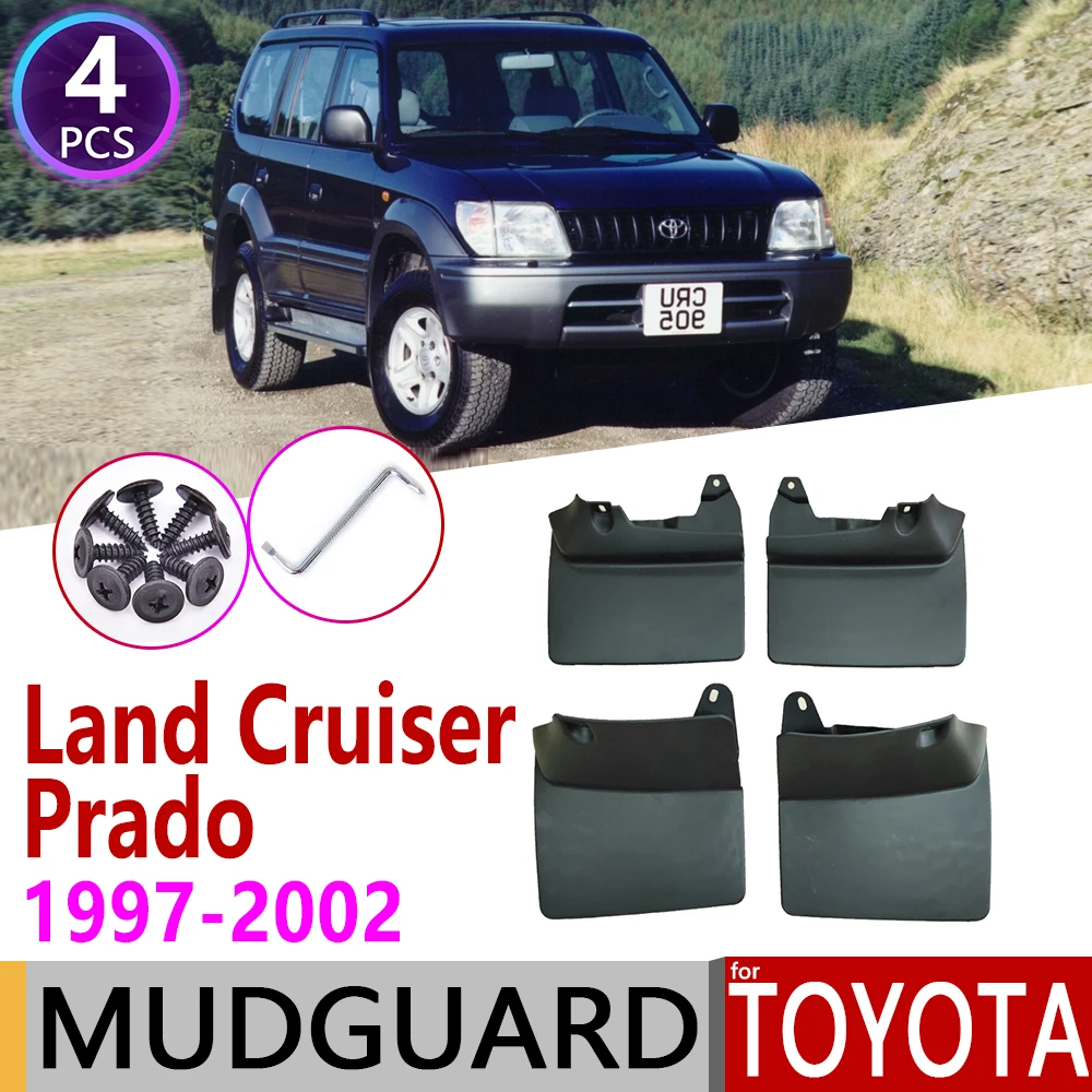 

Mudflap for Toyota Land Cruiser Prado LC90 FZJ90 90 1997~2002 Fender Mud Guard Splash Flaps Mudguards Accessories 1998 1999 2000