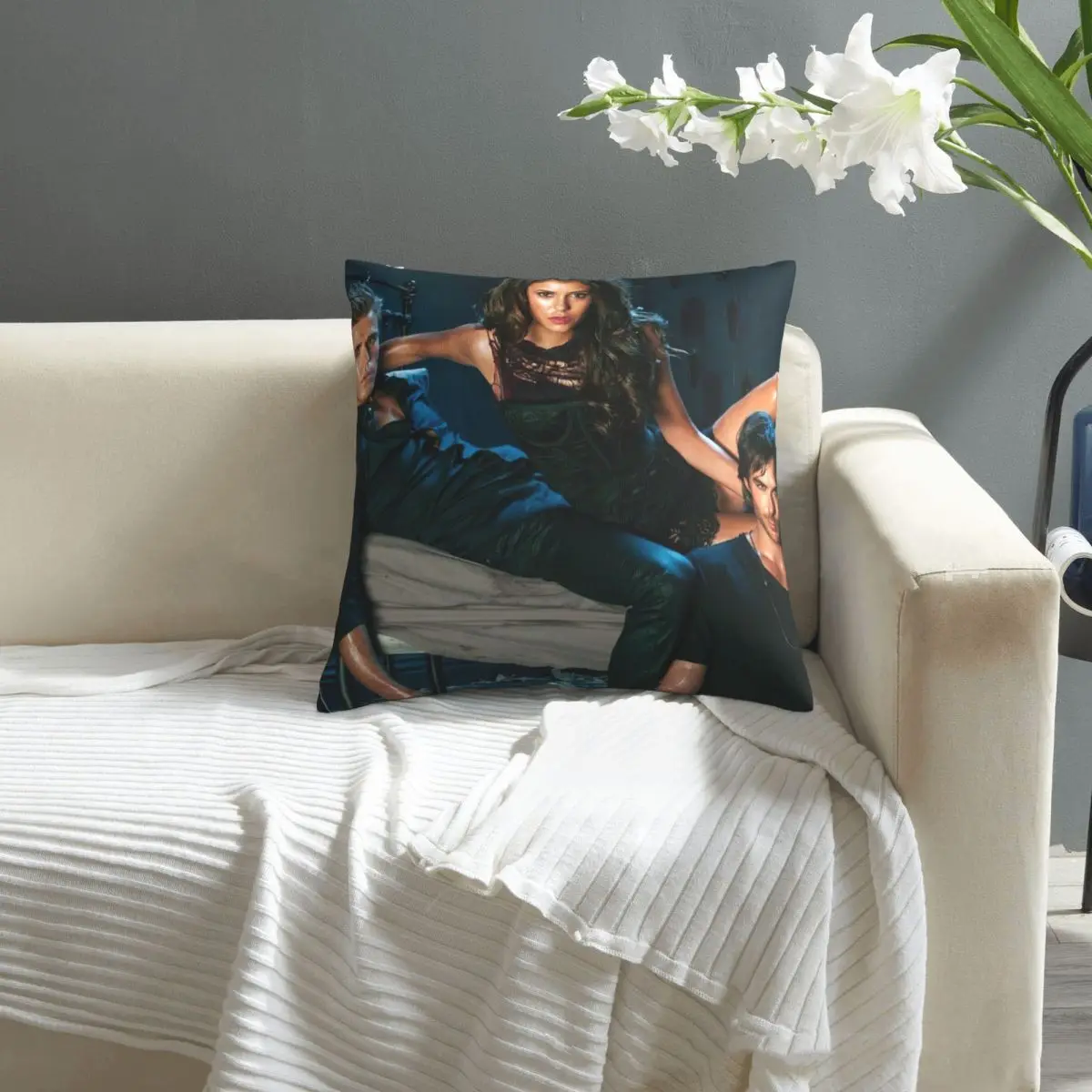 The Vampire Diaries pillowcase printed cushion cover sofa waist pillow pillow cover