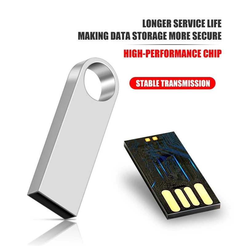 100% original metal USB flash disk USB2.0 8GB 16GB 32GB 64GB high speed metal mini U disk pen drive 128GBU disk memory stick