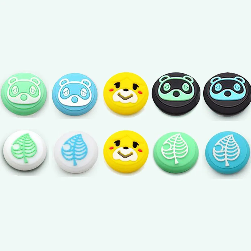 Animal Crossing de la pata de gato lindo de pulgar Stick agarre de Joystick para Nintend interruptor Lite, controlador de alegría-Con Thumbstick caso