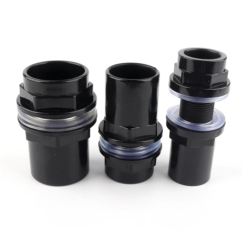 

5 Size Avaliable 1/2"~1 1/2" PVC Pipe Fittings Aquarium Fish Tank Connector Overflow Thread Water Supply Accessories Joint