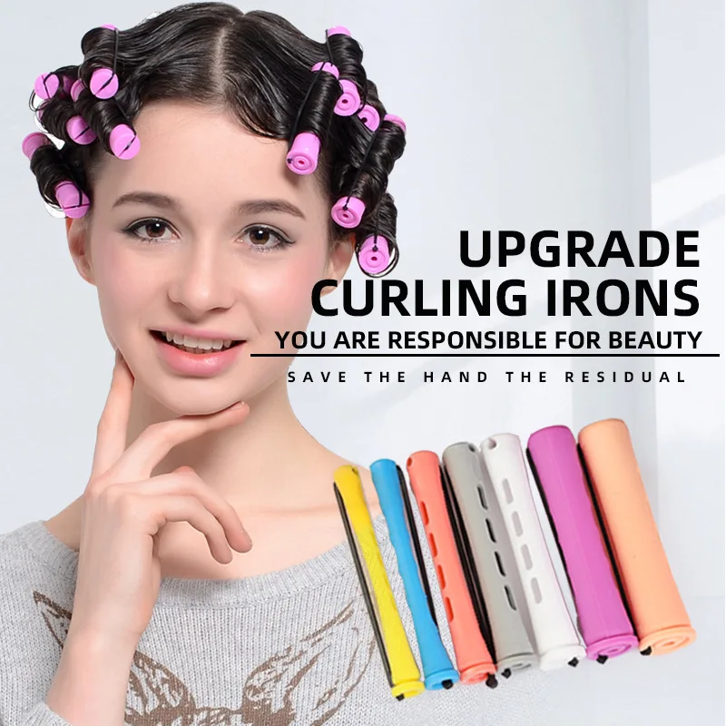 

30pcs 7 Sizes Hair Rollers Hair Perm Rods Set Curlers Cold Wave Rods For Women Long Short Hair DIY Hairdressing Styling Tools