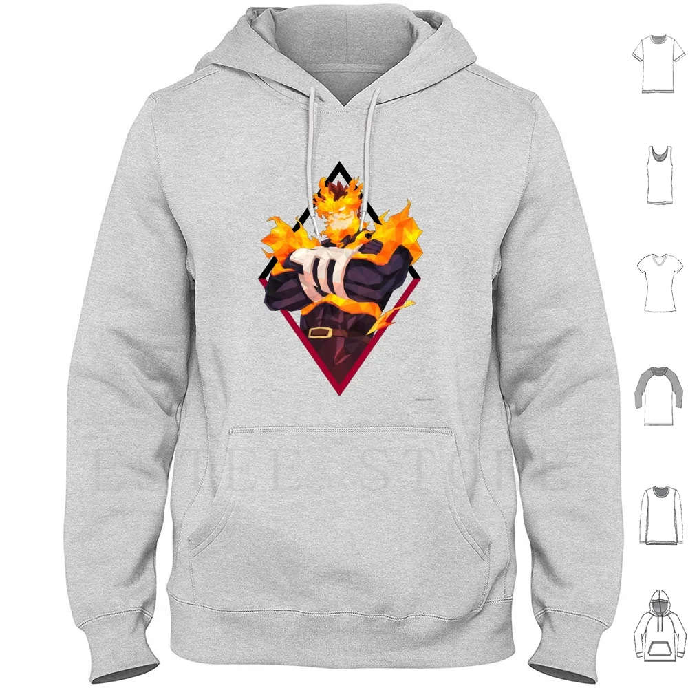 

Толстовка с длинным рукавом, аниме, Todoroki Mha Bnha Boku No Hero моя академия, Hellfire Thicc