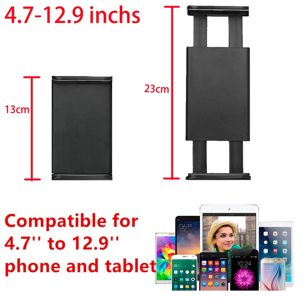 Tablet Desktop Stand for Microphone Holder Mobile Phone Mount for Apple iPad for iPhone 4.5 to 12.9 Inch Car Stroller Bracket