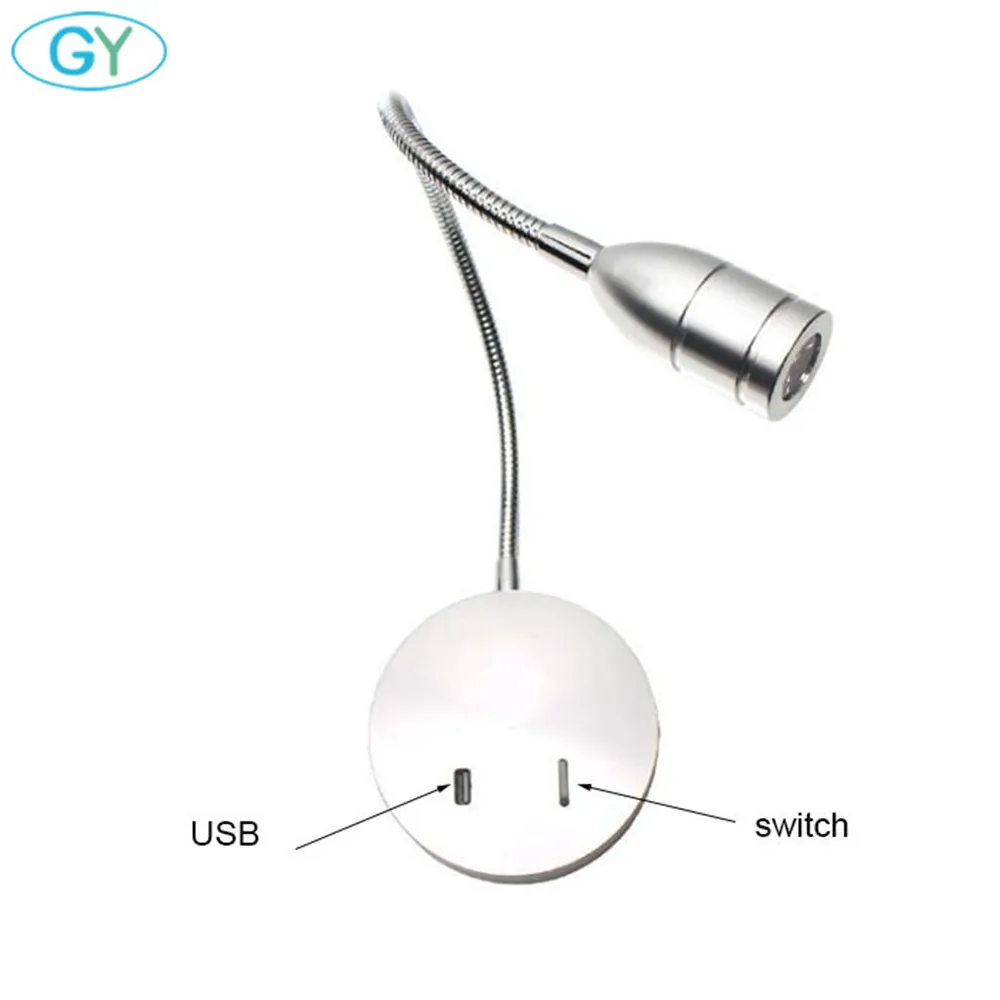 

D10cm big base Wall Sconces,USB LED Bedside Reading Wall Lamp Light,Living Room Wall Lamp Light,Corridor Wall Lamp with switch