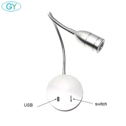 D10cm big base Wall Sconces,USB LED Bedside Reading Wall Lamp Light,Living Room Wall Lamp Light,Corridor Wall Lamp with switch