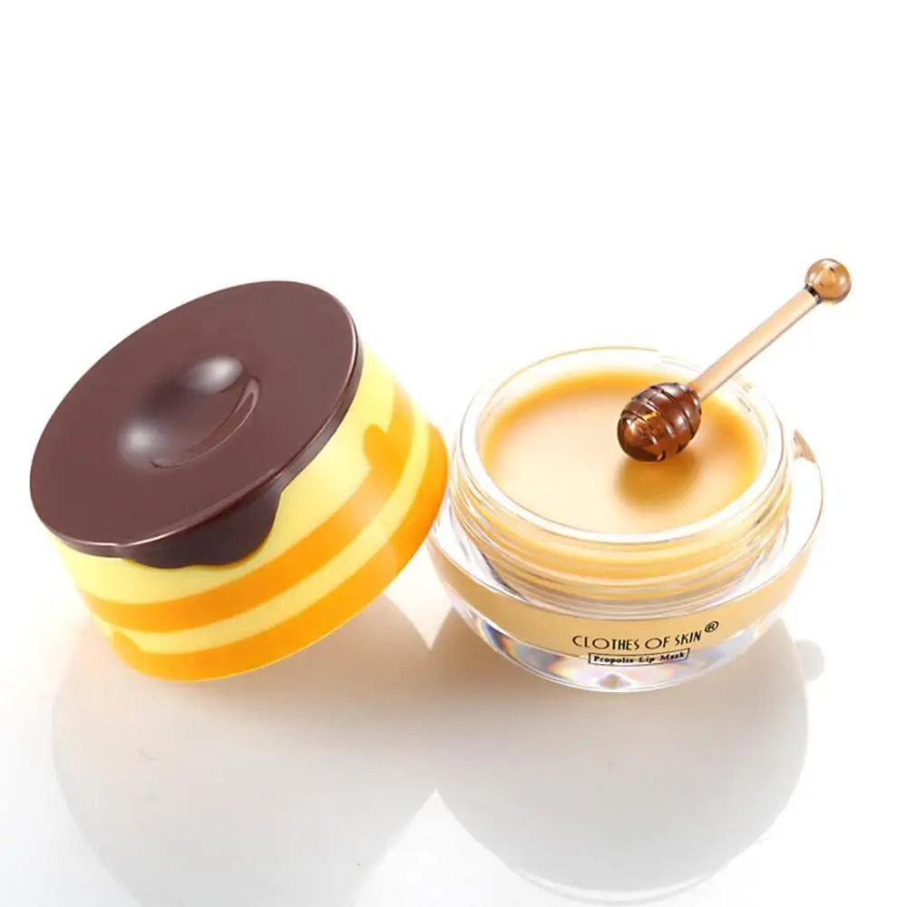 

Propolis Moisturizing Lip Mask Sleep Lip Balm Nourishing Anti--wrinkle Lip Care Anti-cracking Unisex Lip Mask With Brush