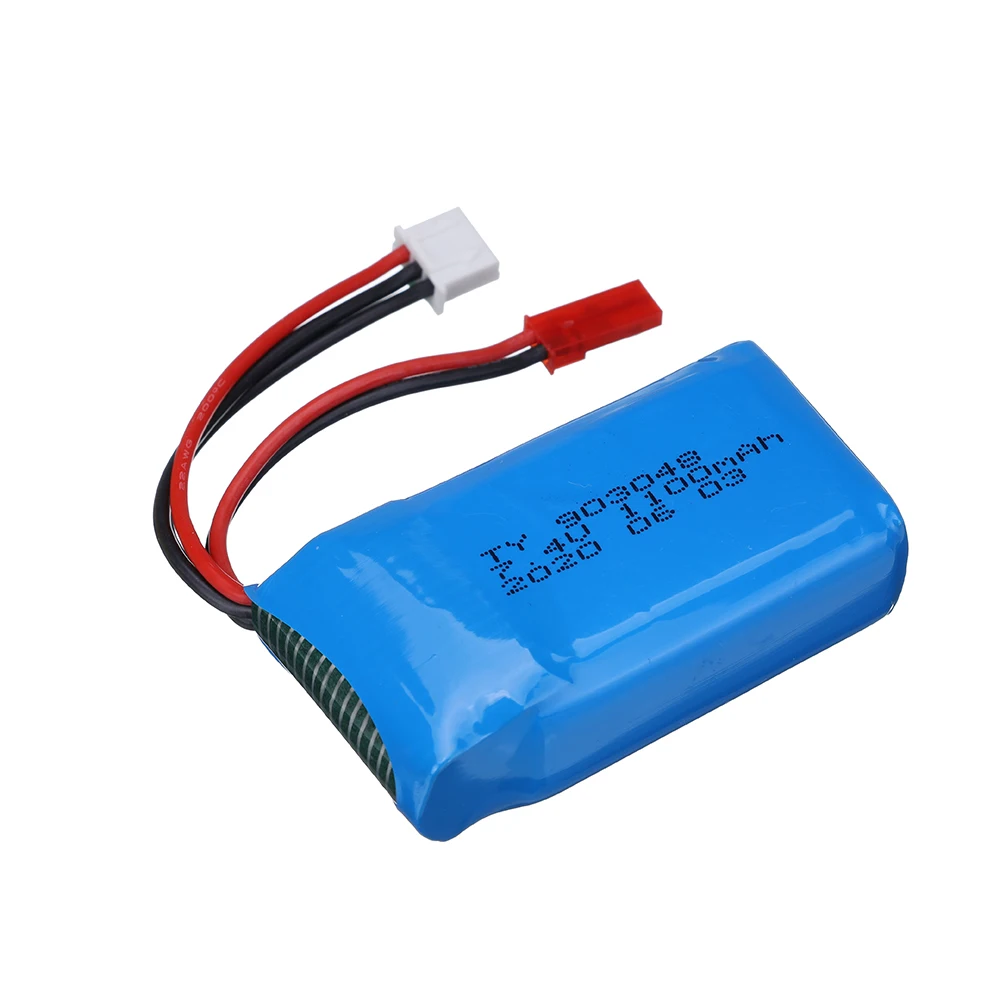 Batteria Lipo da 7,4 V 1100 mAh / caricabatterie da 7,4 V 903048   2S Per Wltoys A949 A959 A969 A979 V912 V913 V353 k929 V262 Ricambi Auto Rc Batteria