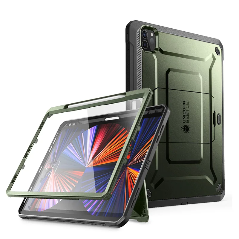 SUPCASE For iPad Pro 12.9 Case (2022/2021/2020) UB Pro Full-Body Rugged Kickstand Protective Case with Built-in Screen Protector
