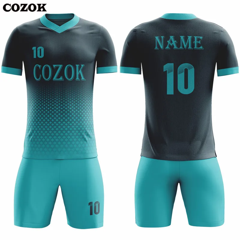 

Customized Football Jersey Full Sublimation Printing Soccer Kits Club Team Football Training Uniform Suit Men Soccer Uniform