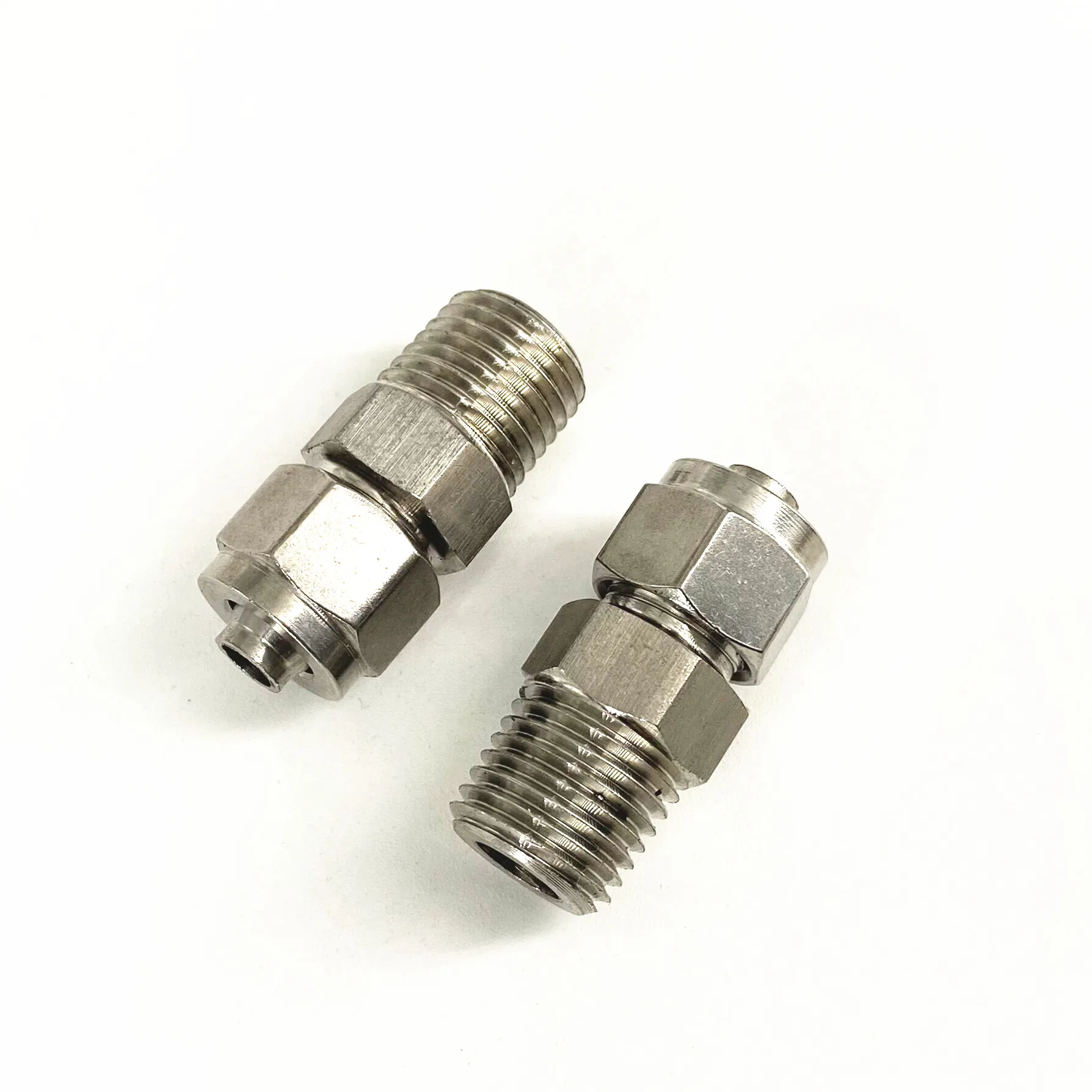 1/8 "1/4" 3/8 "1/2" NPT наружной резьбой 304 фитинги из нержавеющей стали быстрый соединитель соединения подходит PU фторопластовая трубка