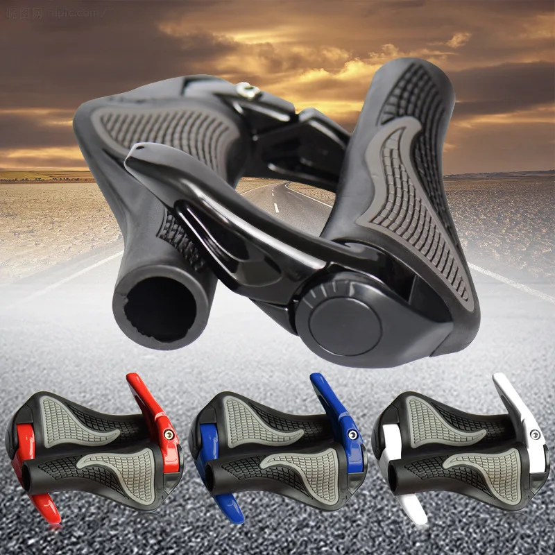 4 Colors MTB Bike Grips Anti-Skid Ergonomic Bicycle Grips Bike Bar Ends Handlebars Bicycle Parts Bicycle Accessories