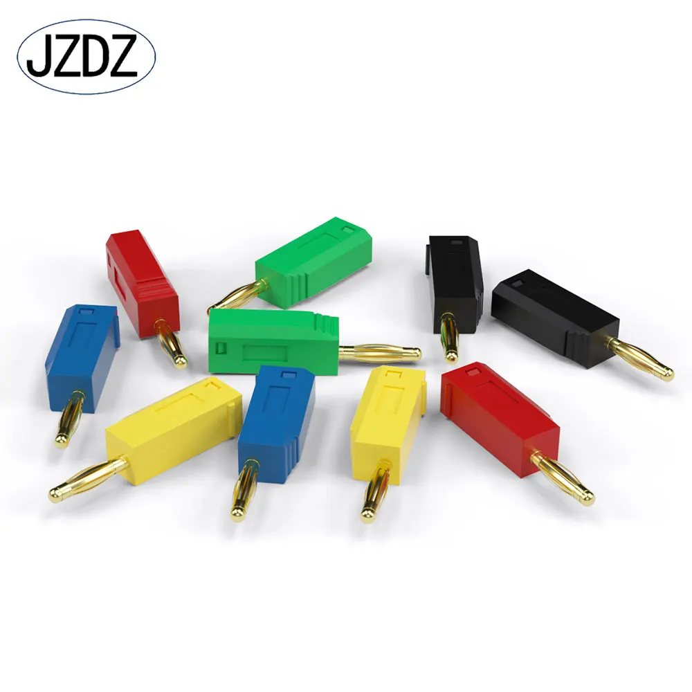 JZDZ 10pcs/lot 2mm Banana Plug Electrical Connector Adaptor 5 Colors J.10003