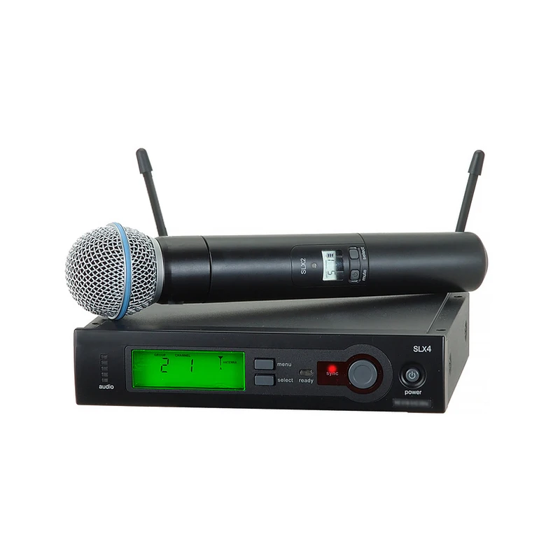 SLx24 UHF Wireless Microphones single handheld Karaoke wireless microphone Vocal Microfone System