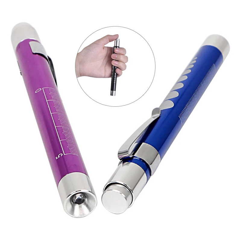 Portable LED Flashlight Work Light Medical First Aid Pen Light Torch Lamp With Pupil Gauge Measurements Doctor Nurse Diagnosis