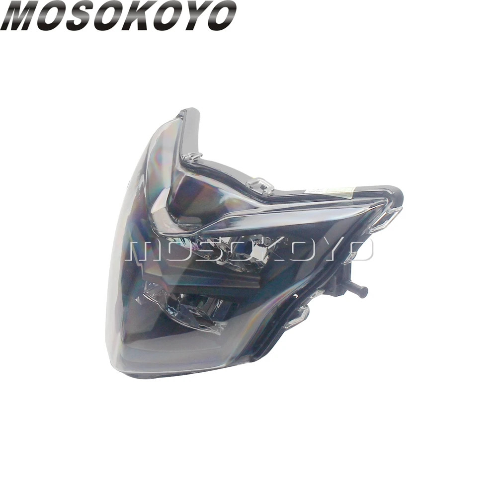 Motorcycle Front LED Headlight Head Lamp 12V E13 E-Mark High Low Beam Head Light for Yamaha LC135 V2 Scooter Head Lightings