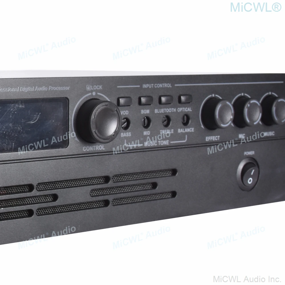 Музыкальный Микрофон караоке профессиональный цифровой аудио процессор 1100 Вт двухканальный усилитель мощности встроенный Bluetooth эффектор