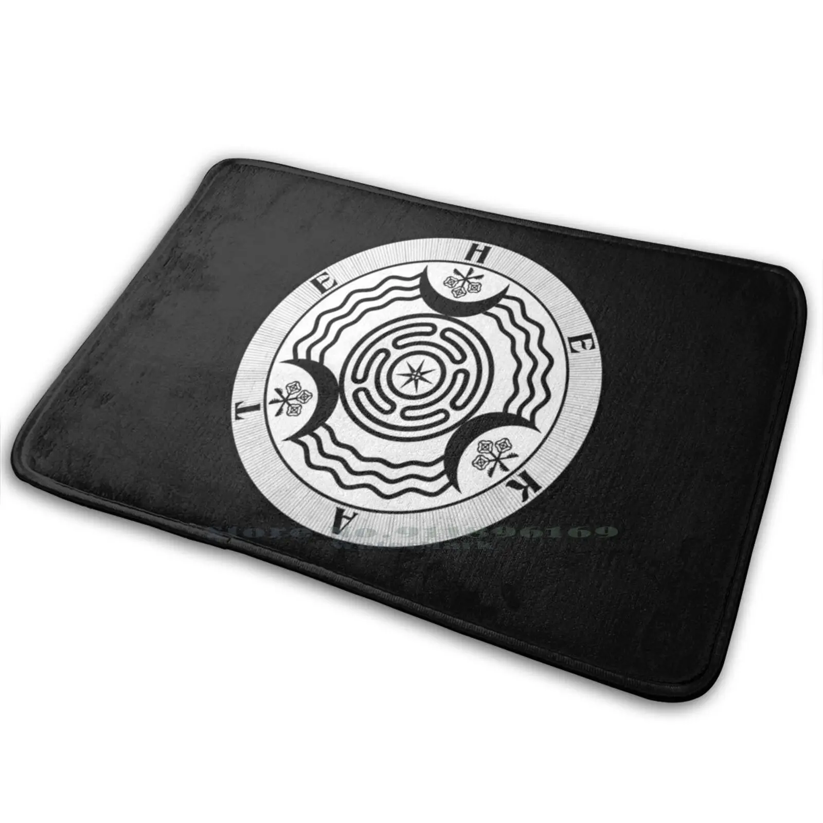 Seal Of Hekate Mat Rug Carpet Anti - Slip Bedroom Entrance Door Mat Hecate Hekate Witch Wicca Witchy Occult Seal Sigil Alchemy