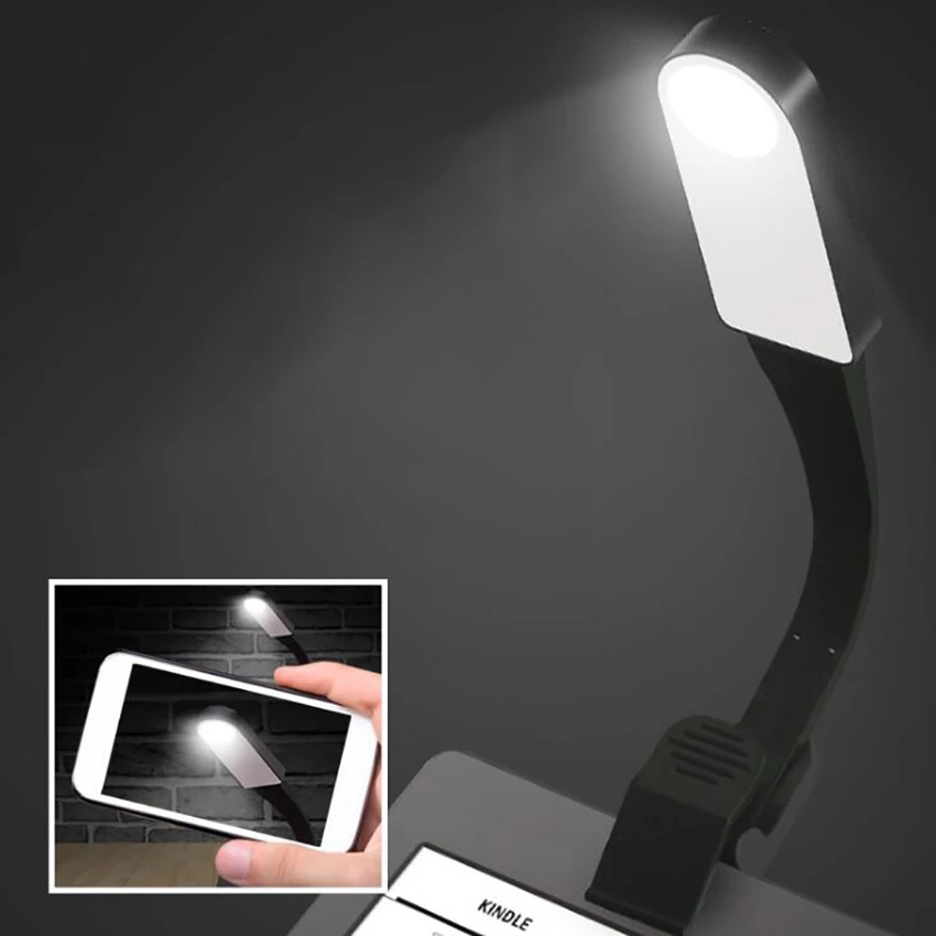 Book Lights With Clip USB Eye Protection Reading Lamps Touch Dimming LED Lamp 360 Degree Bending Bedroom Bedside Night Light