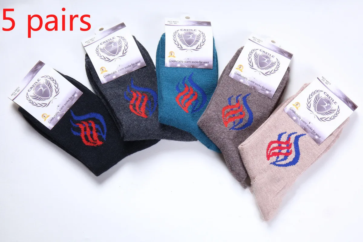 

Autumn and winter fashion wool socks business warm socks unisex fun in tube socks happy skateboard flame ladies socks