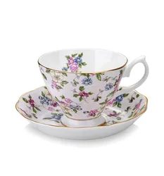 Select British Royal Bone China Coffee Cups Lover Couple Mugs 170ml Ceramic Tea Cup & Saucer Set Advanced Porcelain Mug For Gift