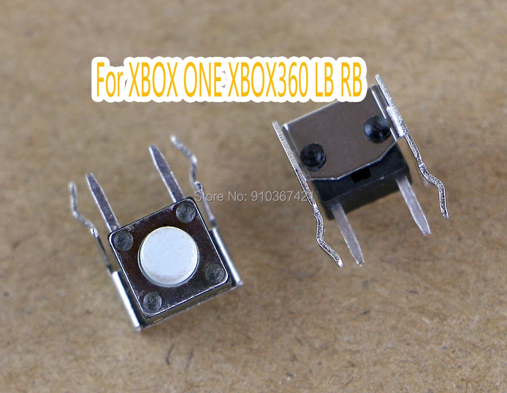 

500pcs white LB RB Micro Switch Bumper Joystick Button For Xbox 360/One for xboxone xbox360 Wireless & Wired Controller