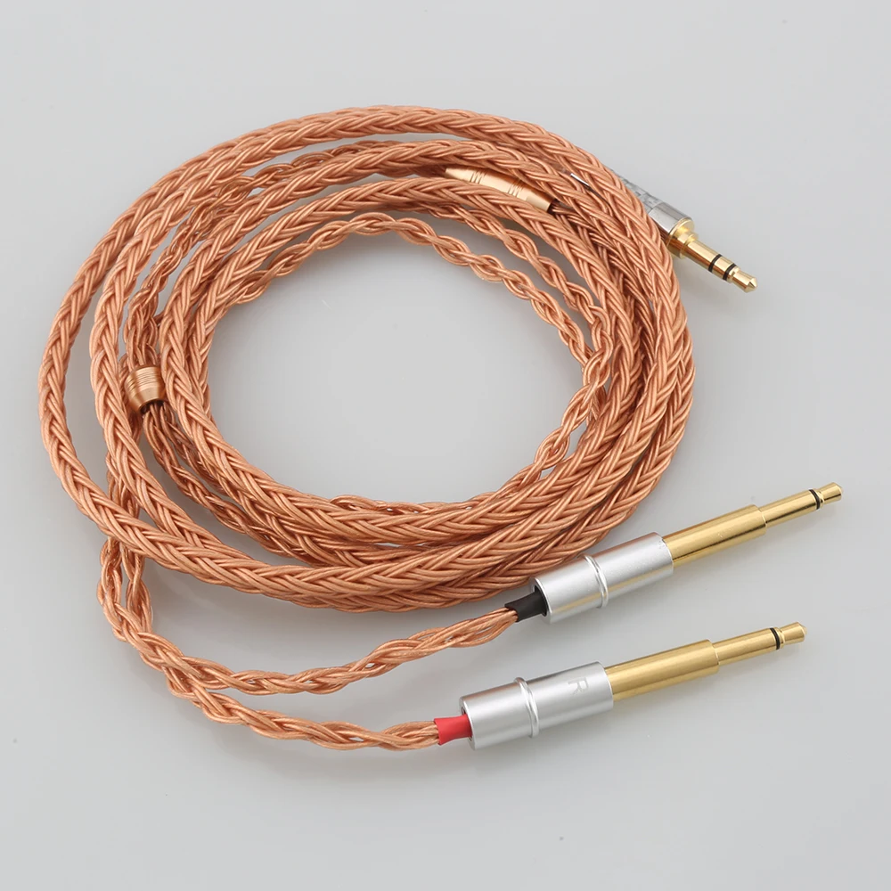 2.5mm 4.4mm 3.5mm XLR 6.5mm Balanced 16 Core 99% 7N OCC Earphone Cable For Meze 99 Classics NEO NOIR Headset Headphone
