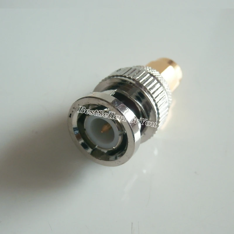 1Pcs Connector Bnc Stekker Naar Sma Male Jack Rf Connector Adapter Converter