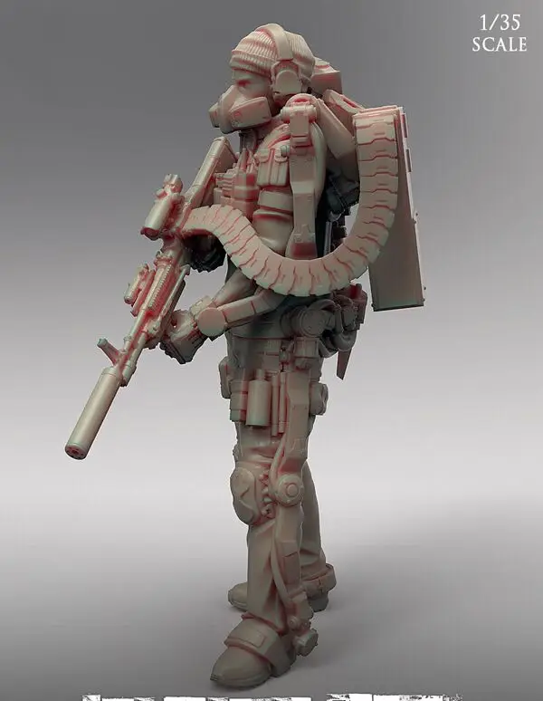 1/35 Resin Model Figure GK,Unassembled and unpainted kit