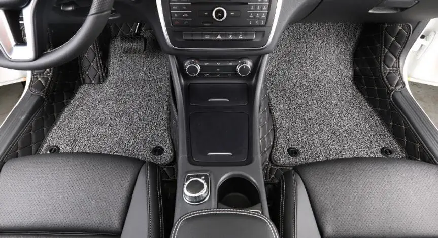 

Black Car Floor Mats Custom Fit For Mercedes Benz gla200 Car Styling Auto Floor Mat Car Accessory Carpet Cover