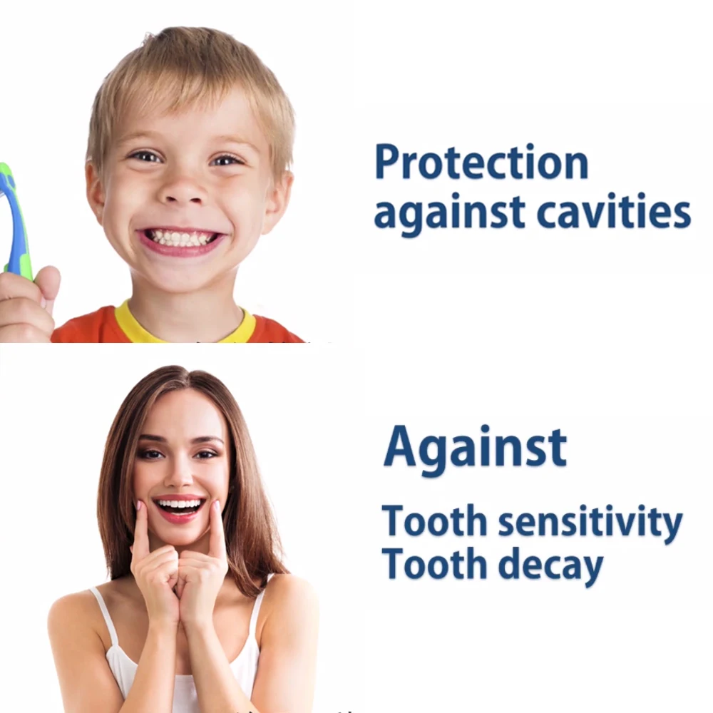 Dental Fluoride Varnish Gel Sodium Teeth Protection against Cavities Sensitivity Decay Care Desensitization of Tooth Whitening