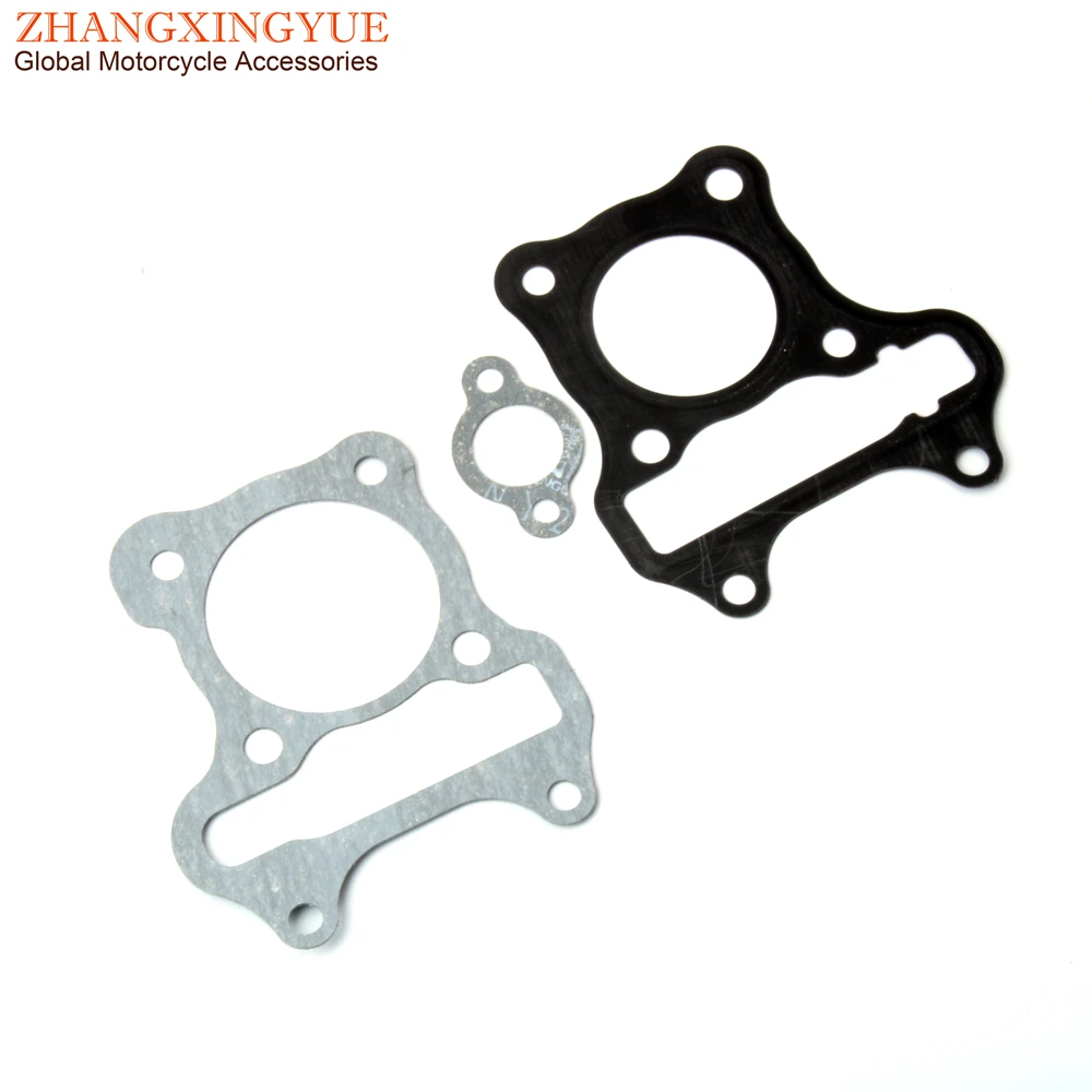 Scooter V50 Cylinder Gasket Set Top End for Suzuki Lets4 Lets5 Lets 4 Address UZ50 50cc 11141-32G00 1124132G00 4T