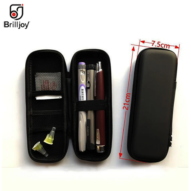 Insulin Cooler Pen Case, portátil, isolado, diabético, droga de viagem, Freezer Box, Ice Bags, Brilljoy, Novo