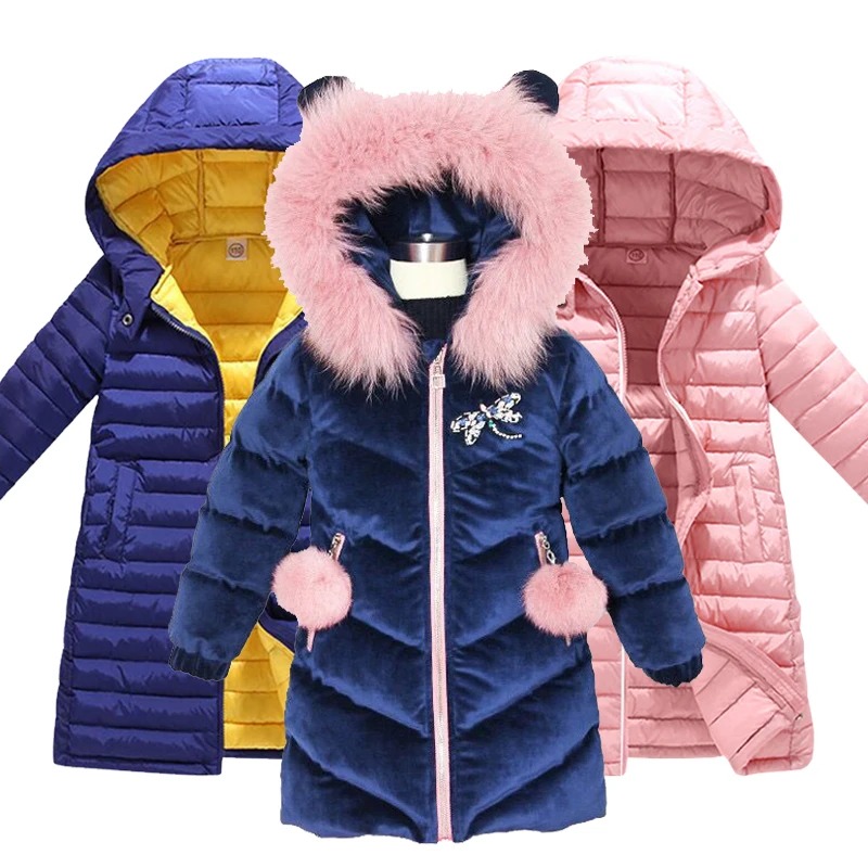 Manteau d\'Hiver en Duvet pour Enfant et Adolescent, Parka Épaisse à Capuche, Rembourrée en Coton, Vestes sulfet Chaudes