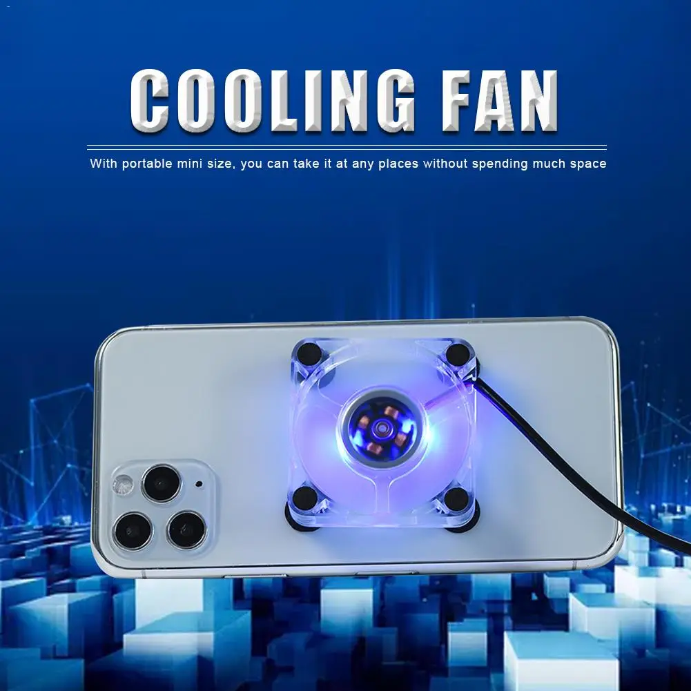 Universal Mini Mobile Phone Cooling Fan Radiator Turbo Hurricane Game Cooler Mobile Phone Cool Heat Sink For IPhone For Xiaomi