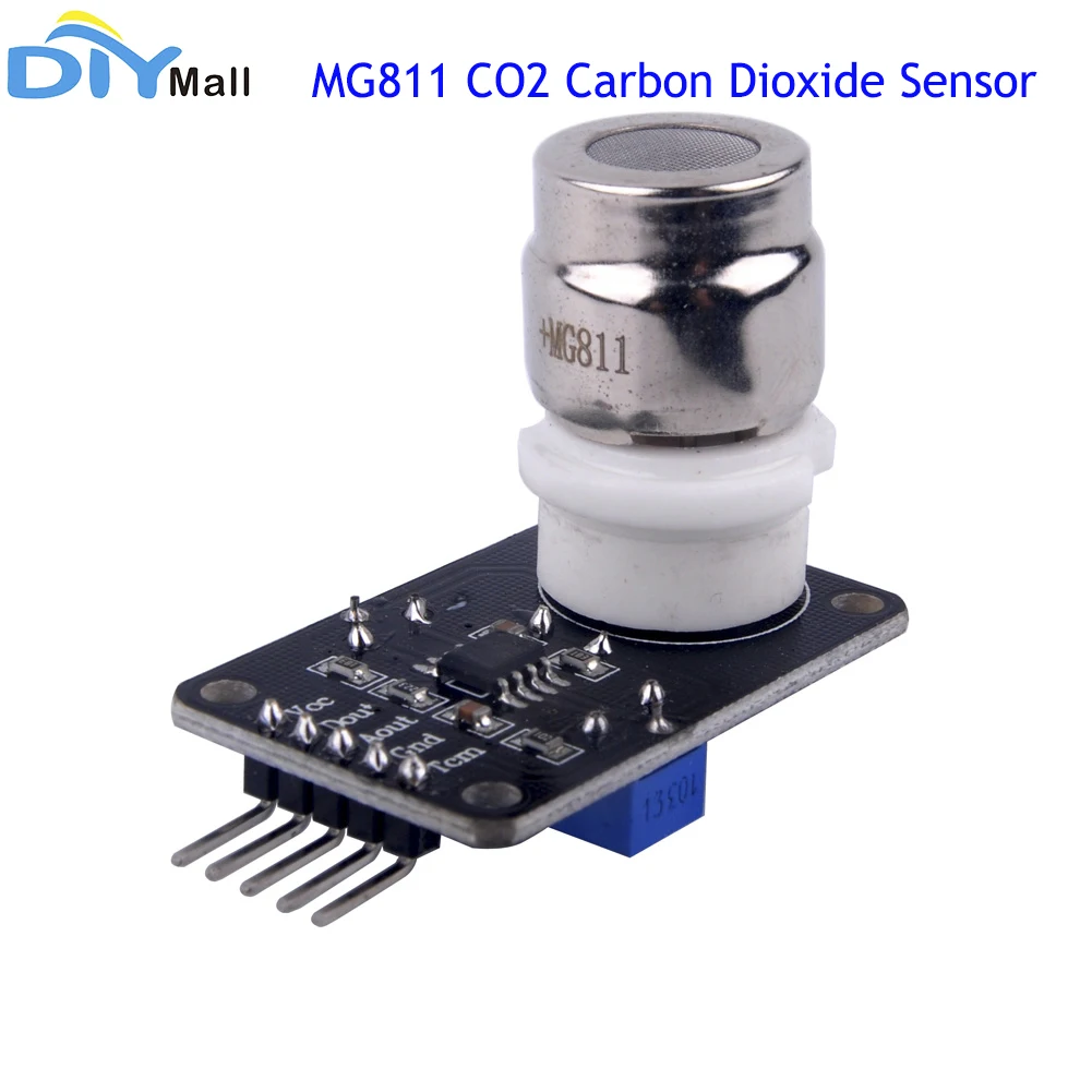 MG811 CO2 Carbon Dioxide Sensor Module with Analog Signal TTL Level  Temperature Compensated Output