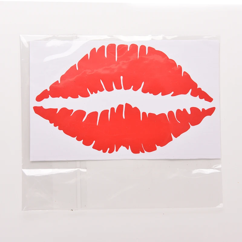 1 Pcs Funny lip kiss Print Sticker DIY Decal For Room  Decal Sticker