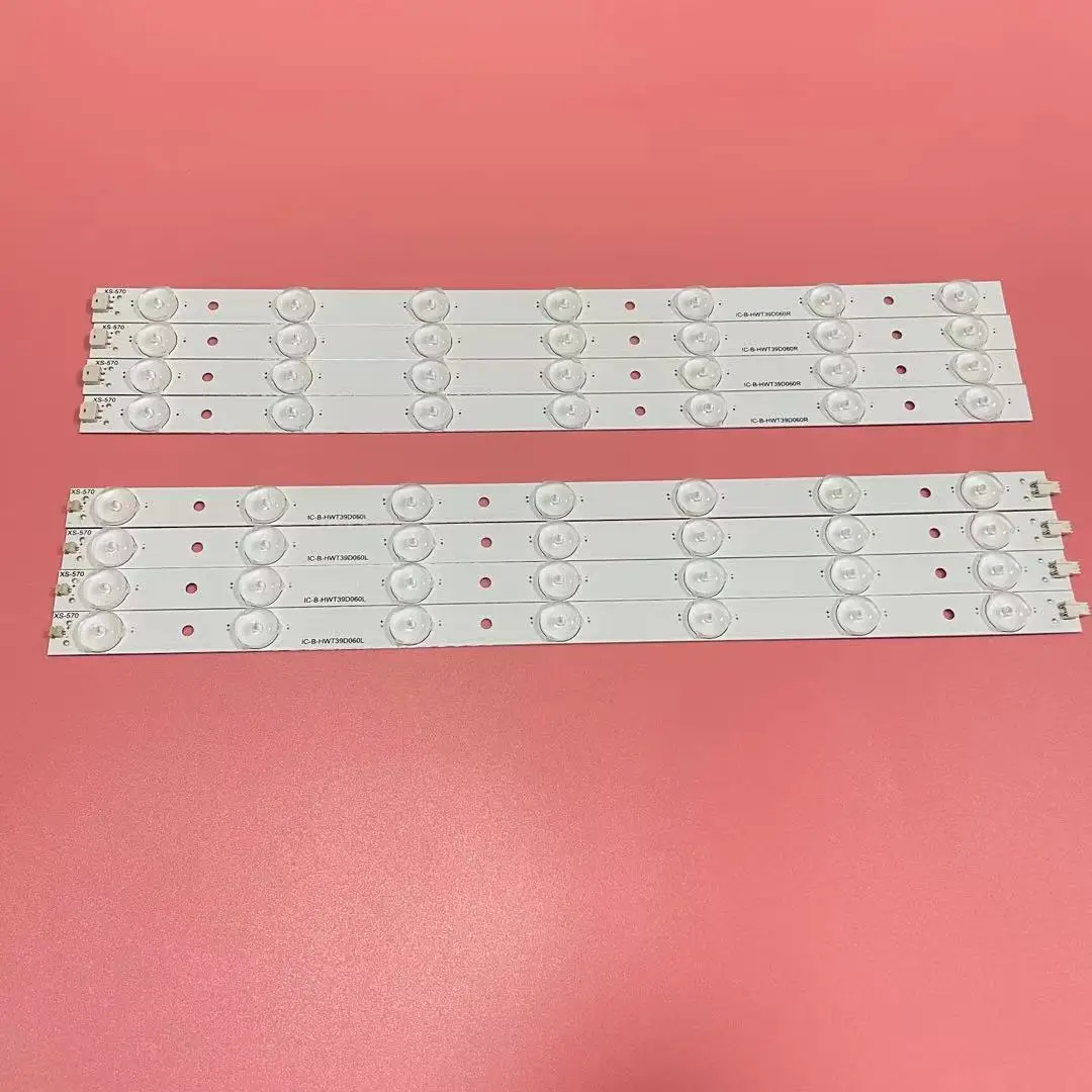 8PCS/SET LED backlight strip bar 14 lamp for 180-W00-390000H IC-B-HWT39D060L IC-B-HWT39D060R V390HJ1-P02 T390HVN01.0