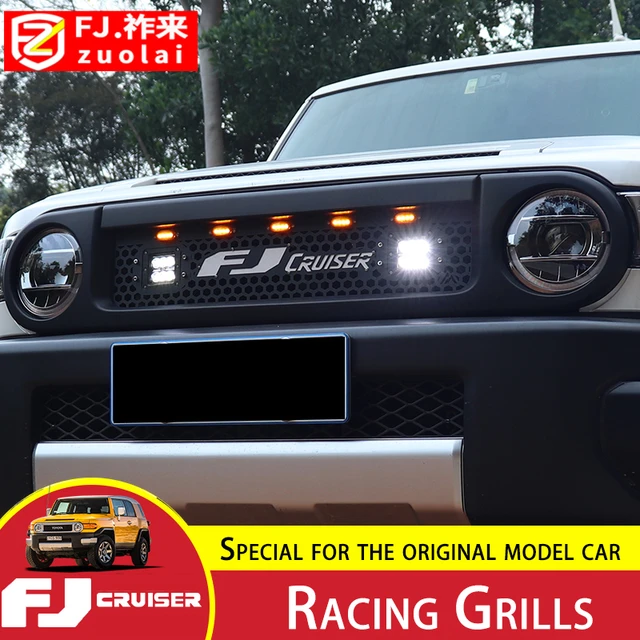 For Toyota Fj Cruiser Racing Grills Decoration Fj Front Grid Racing Grills  Small Yellow Light Spotlight Modification Accessories - Racing Grills -  AliExpress